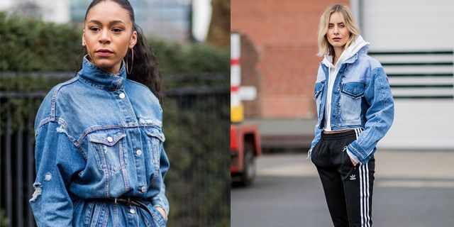 Plus Size Solid Color Denim Short Jacket